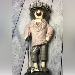 1997 ZIM'S Nutcracker Golfing Grandpa Golfer 14" Tall Limited Edition #0157/7500